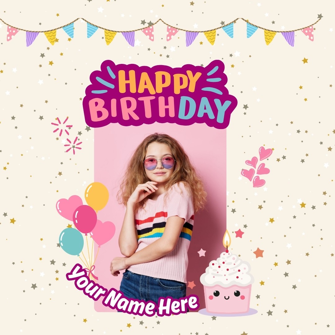 Happy Birthday Sister Photo Frame Generator With Name