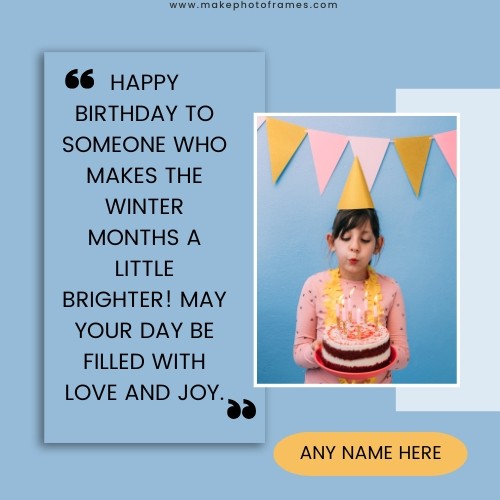 Happy Birthday Quotes For Photo Frame With Name