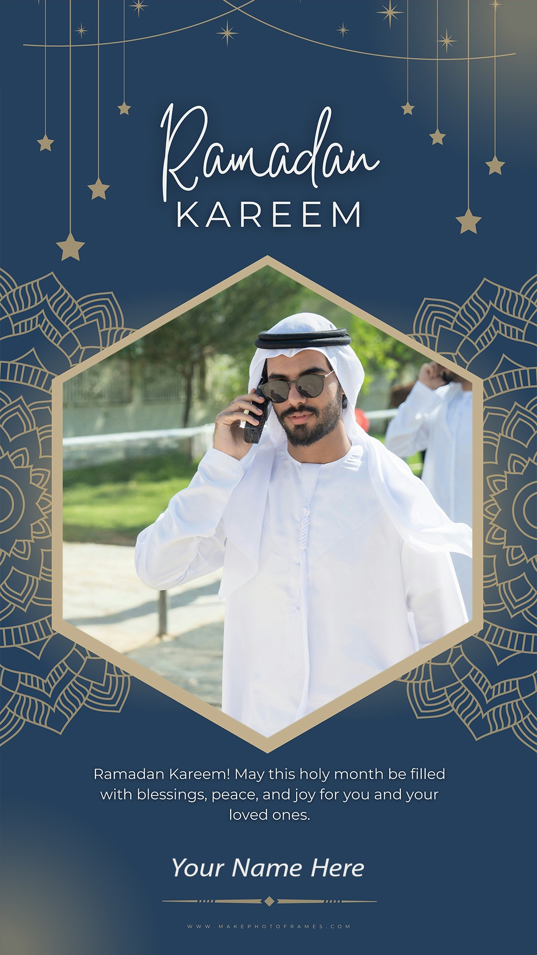 2025 Ramadan Kareem Frame Instagram Story With Name Online